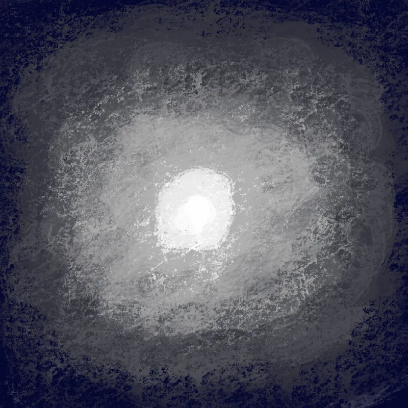 silverish blog over blue